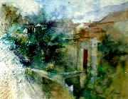 Carl Larsson motiv fran montcourt oil painting on canvas